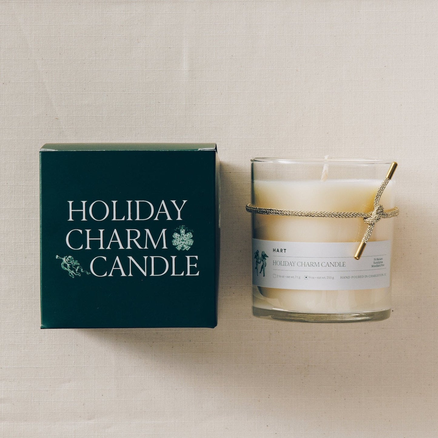 Aromatic Candle with Festive Holiday Charm