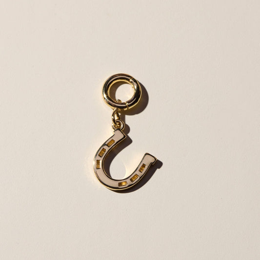 Horseshoe Silver Charm for Jewelry Making