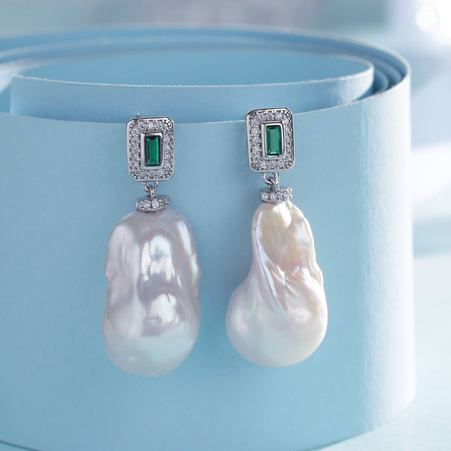 Bold Baroque Pearl Earrings 11-13mm