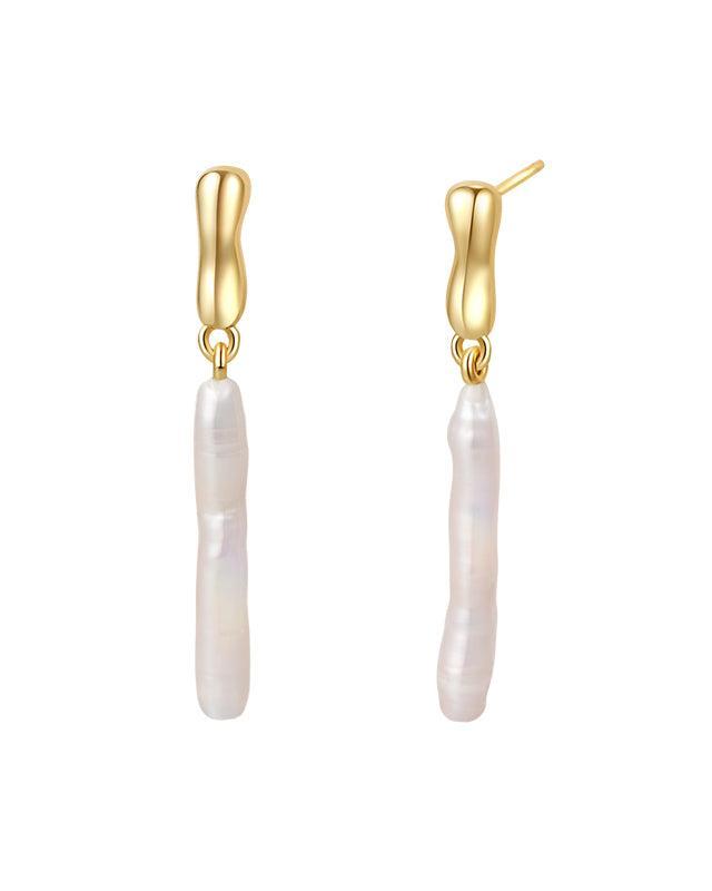 Baroque Pearl Earrings in Elegant Style