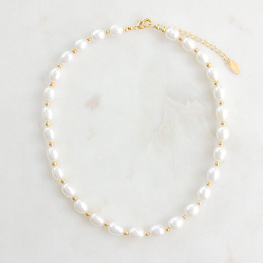 Nugget Pearl Beaded Necklace for Elegant Style