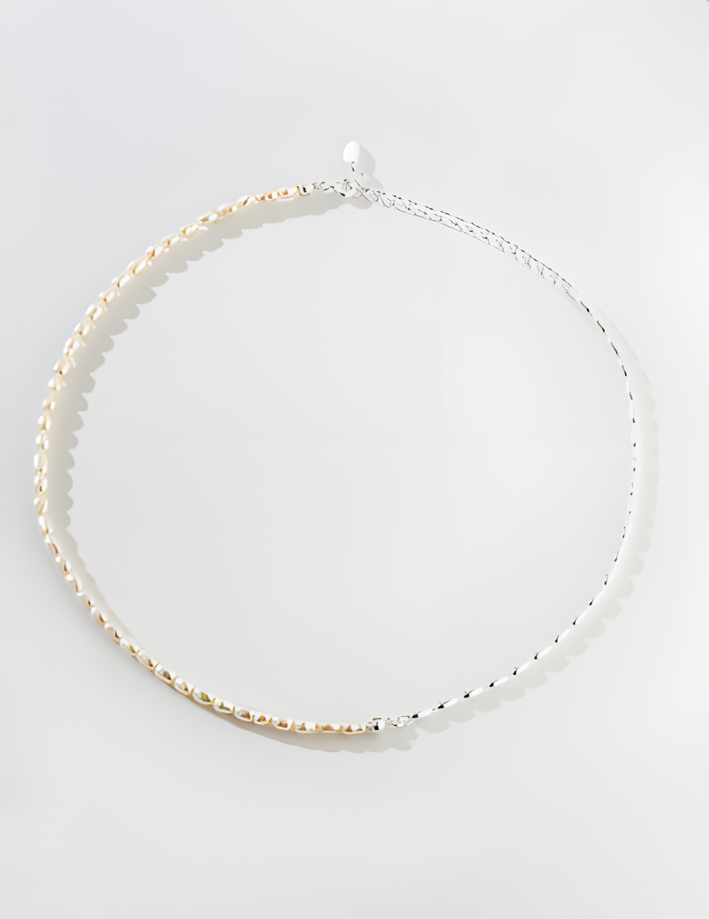 Silver Rice Pearl Necklace