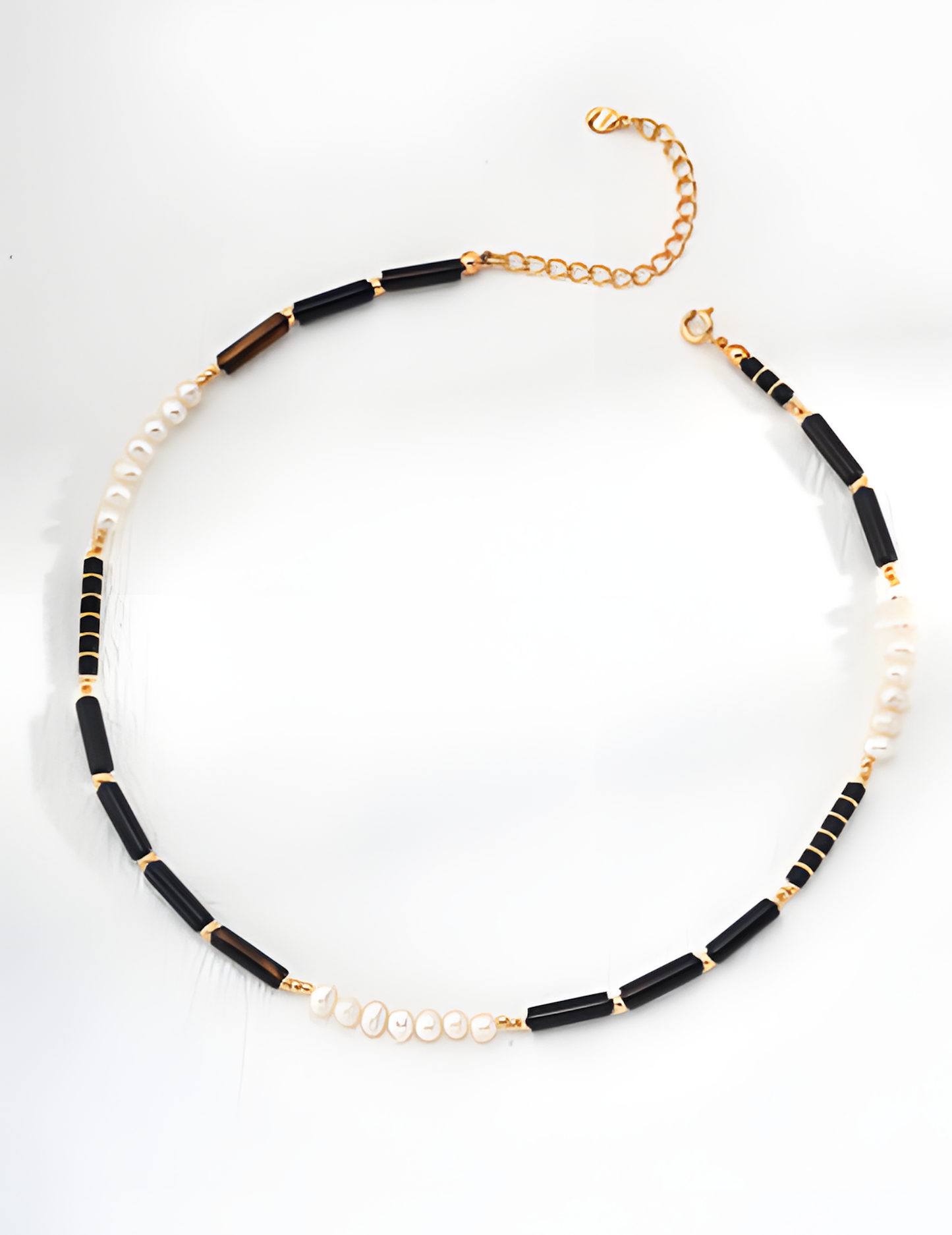 Agate and Pearl Necklace