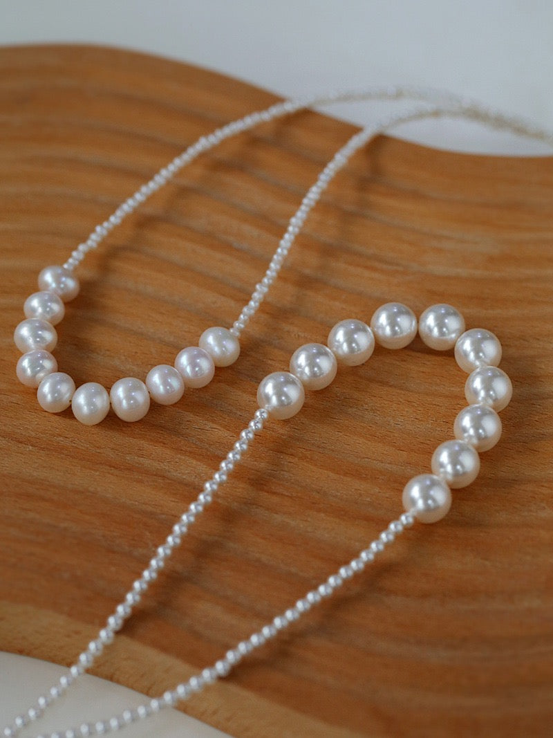 Beaded Pearl Pendant Necklace for Elegant Style