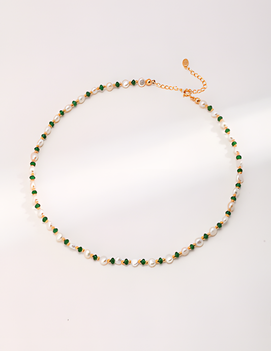 Emerald Pearl Necklace