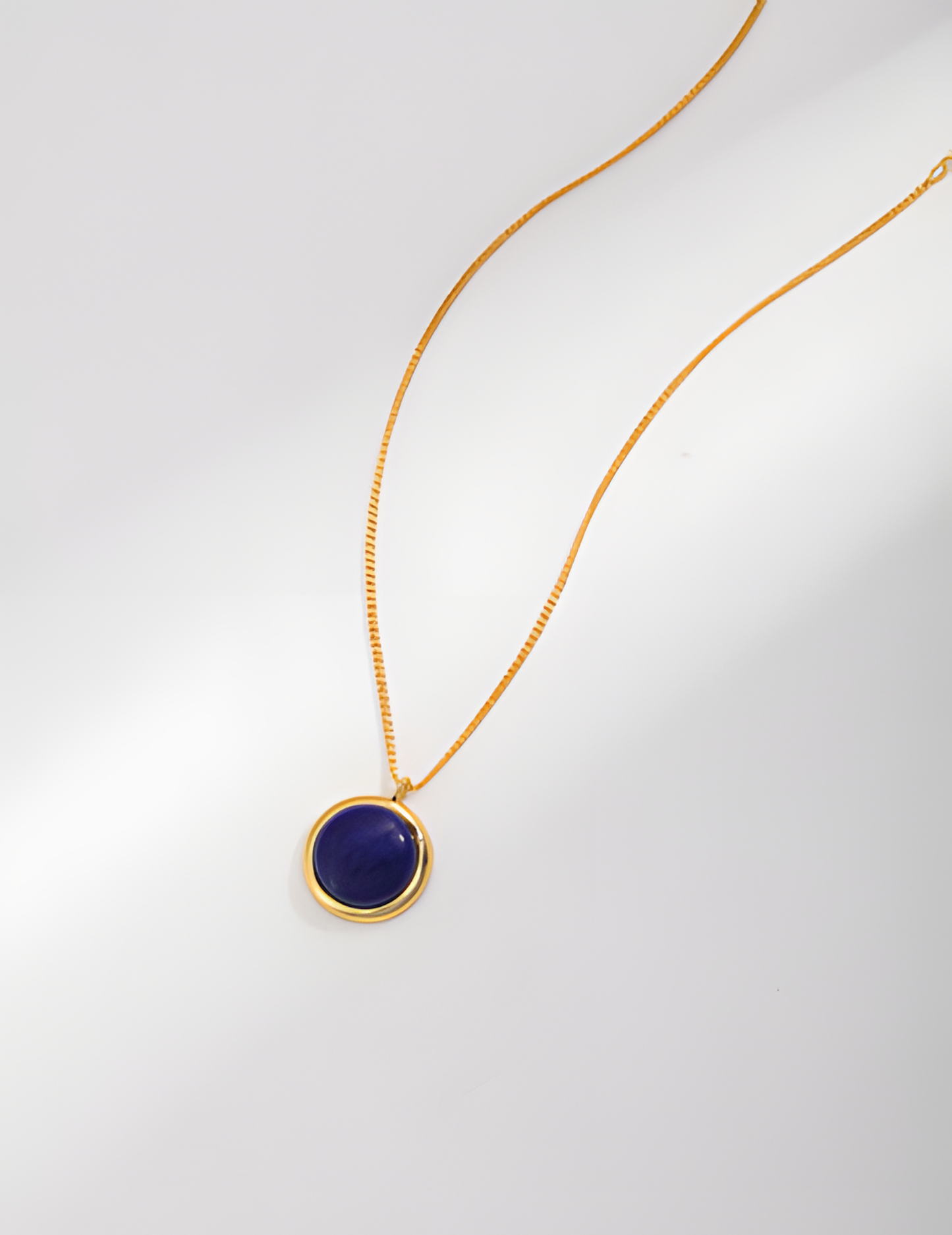 Natural Lapis Lazuli Silver Necklace