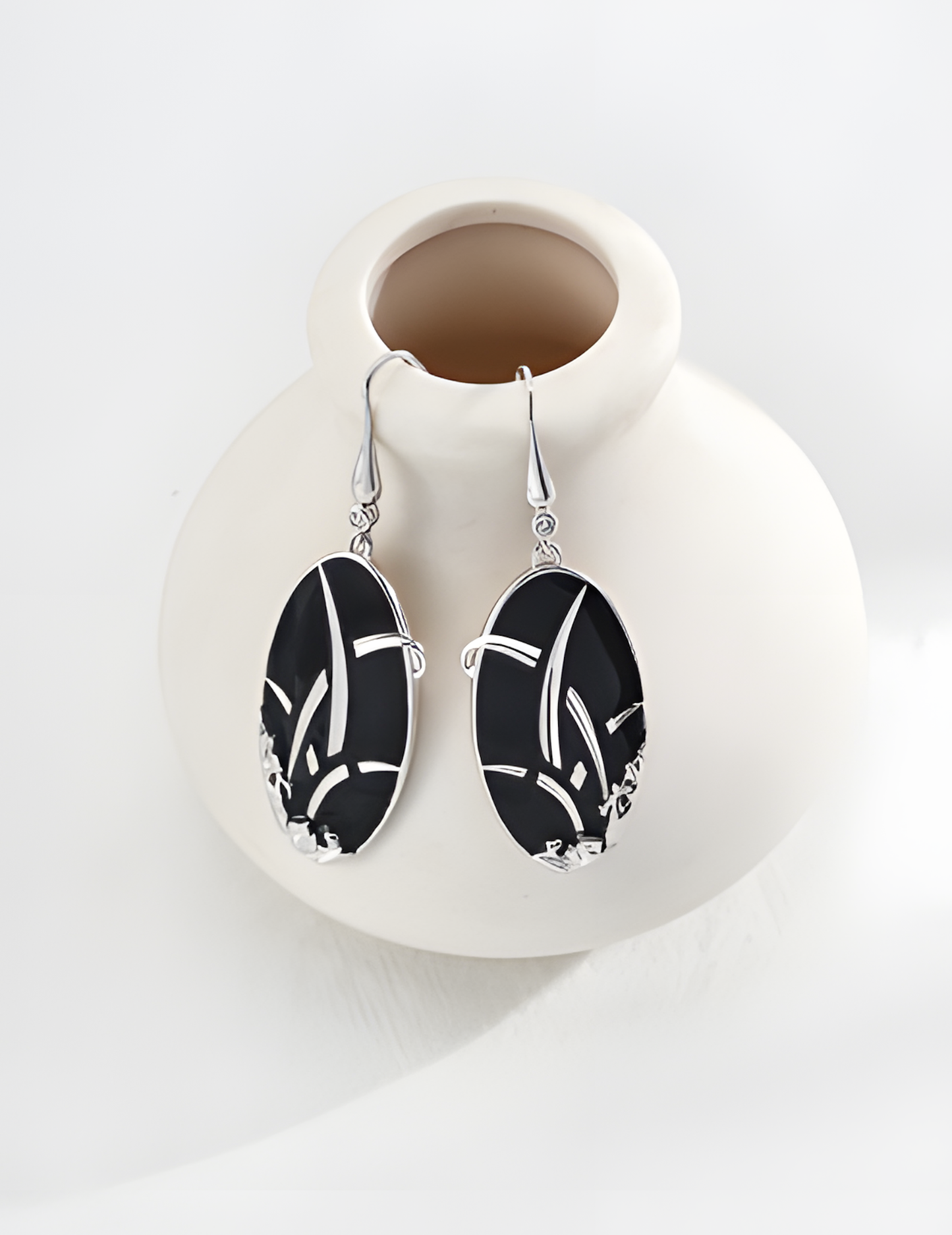 Chinese Style Drop Glaze Earrings