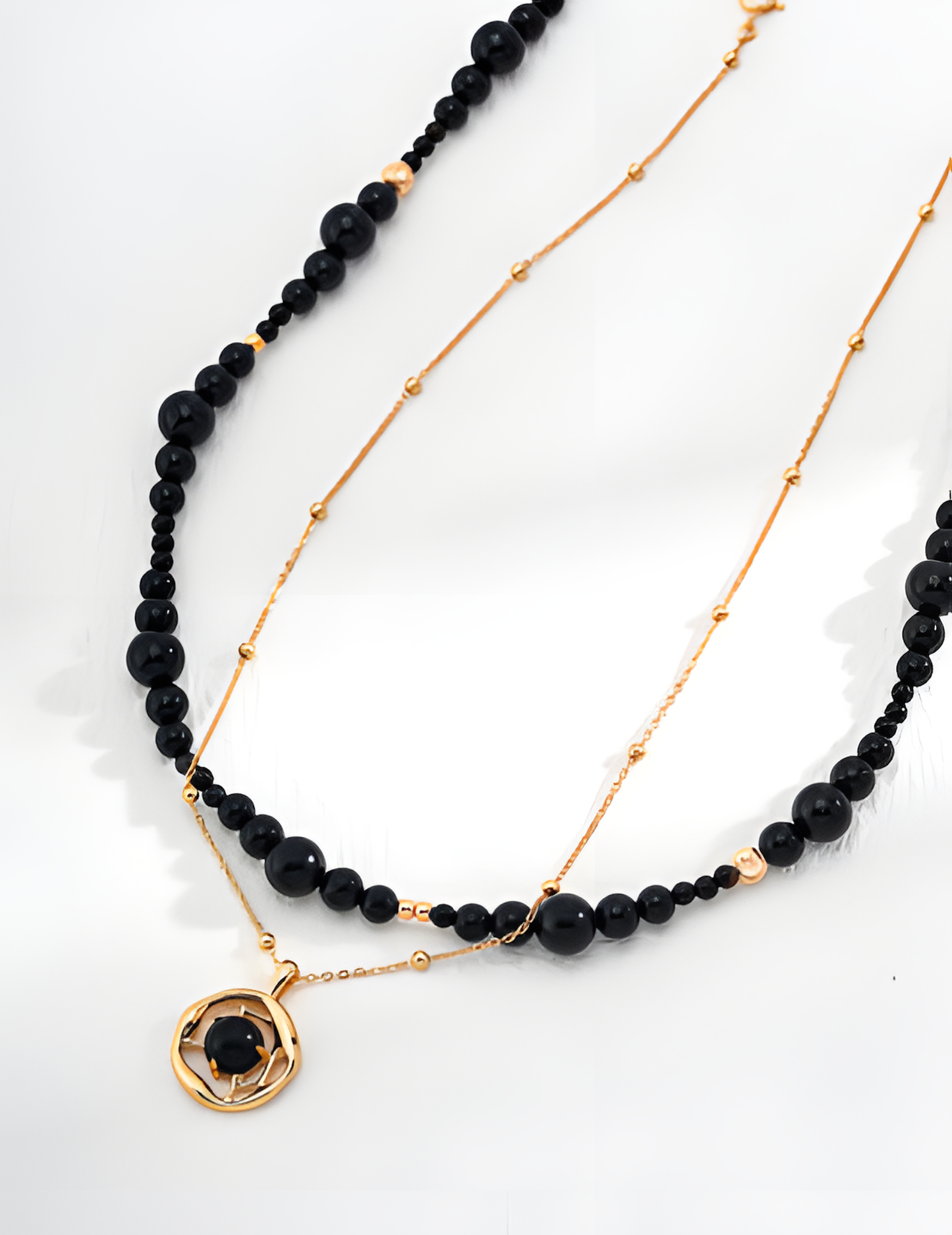 Black Onyx Sterling Silver Necklace