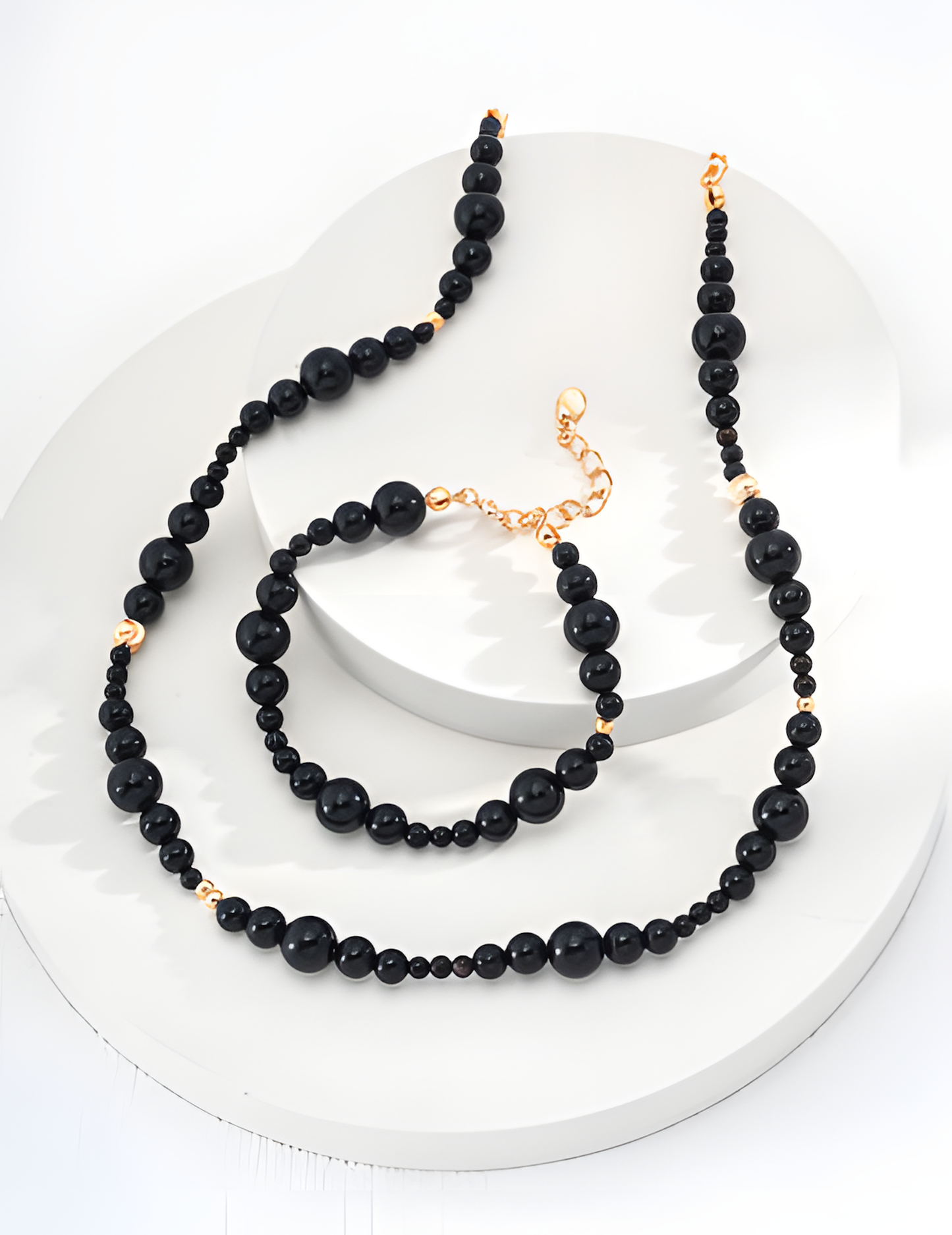 Black Onyx Sterling Silver Necklace