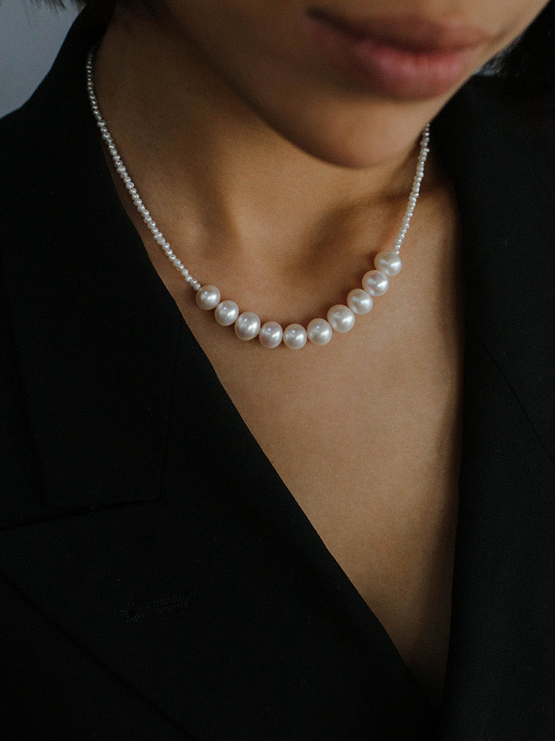 Beaded Pearl Pendant Necklace for Elegant Style