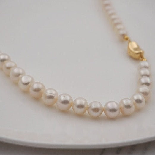 Elegant Gradual Pearls Necklace for Women