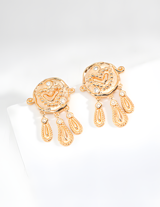 Vintage Zircon Earrings in S925 Silver