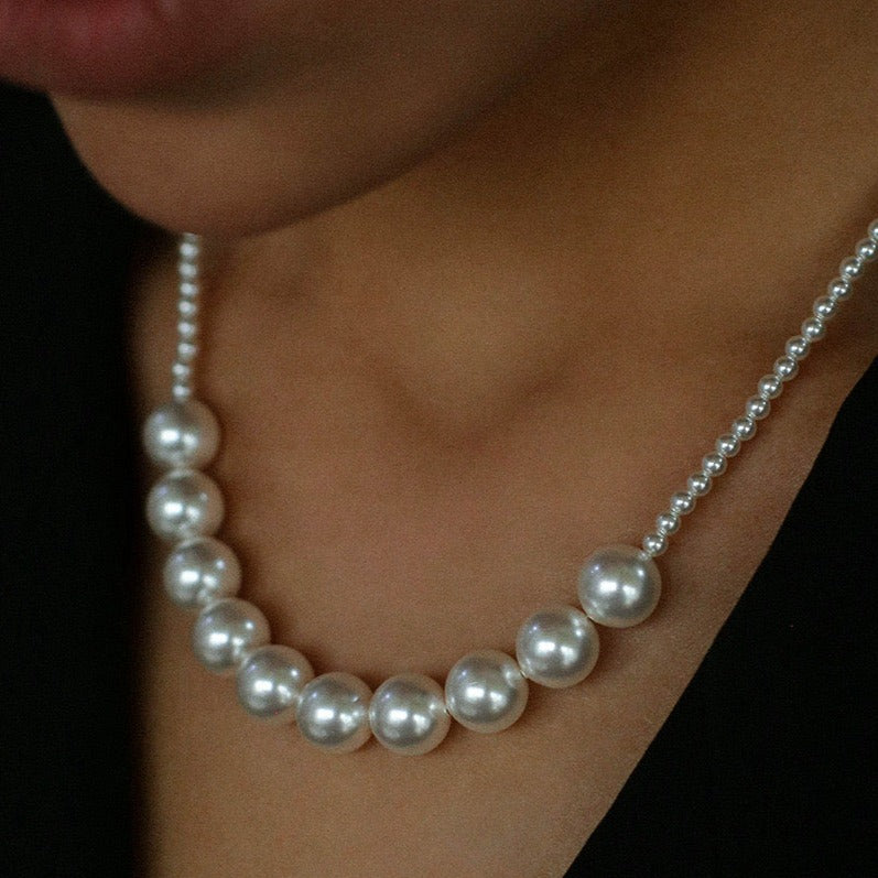 Beaded Pearl Pendant Necklace for Elegant Style