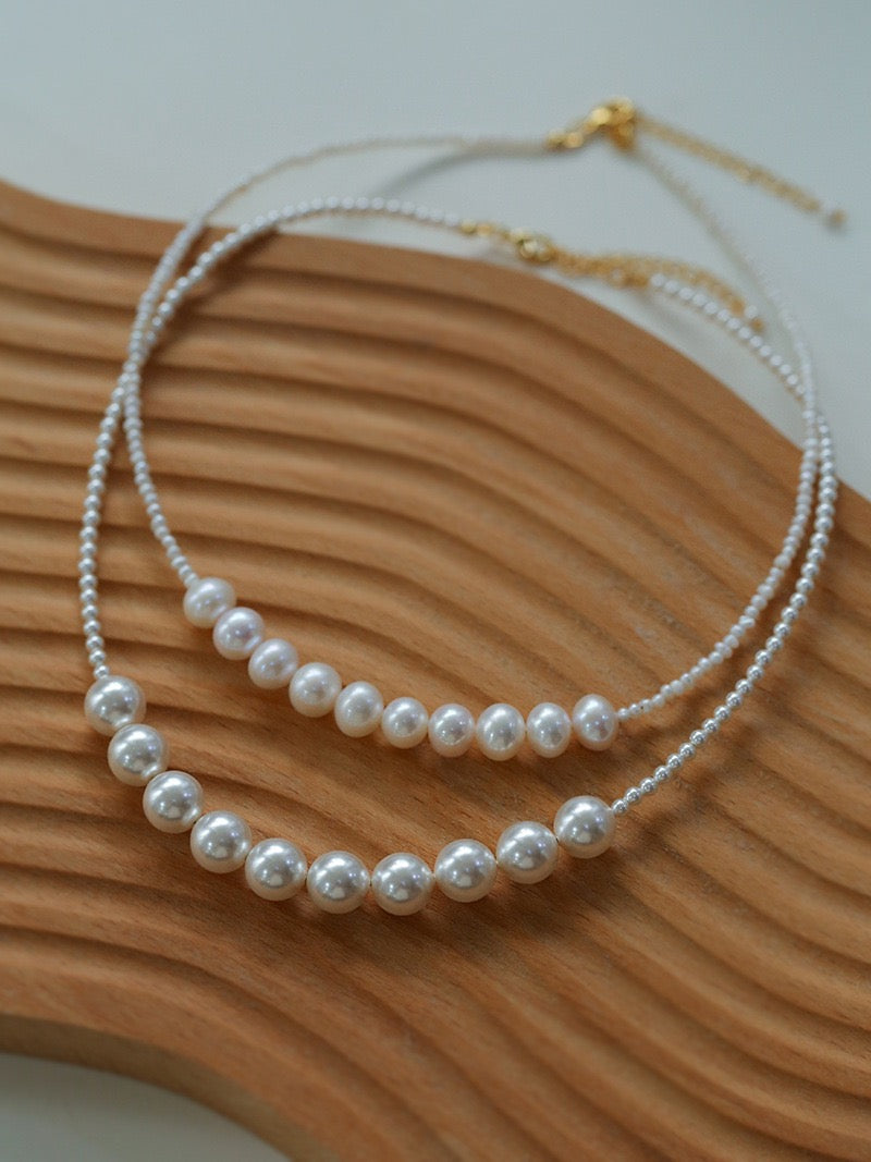 Beaded Pearl Pendant Necklace for Elegant Style