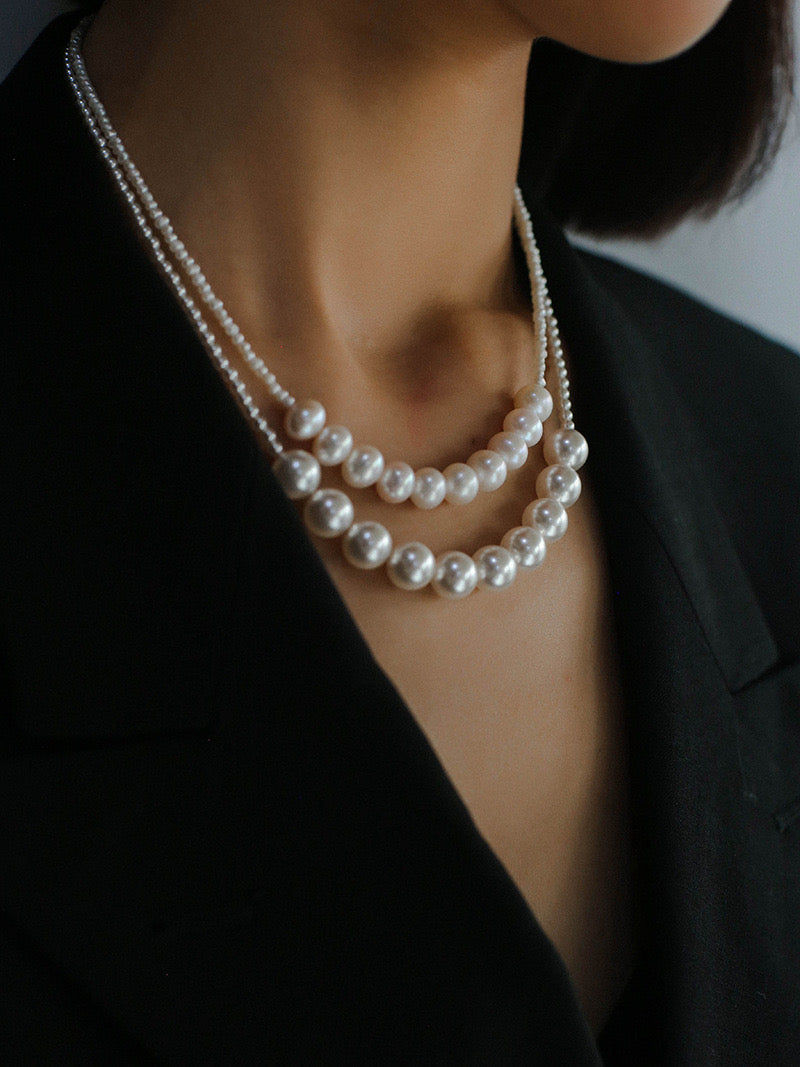 Beaded Pearl Pendant Necklace for Elegant Style