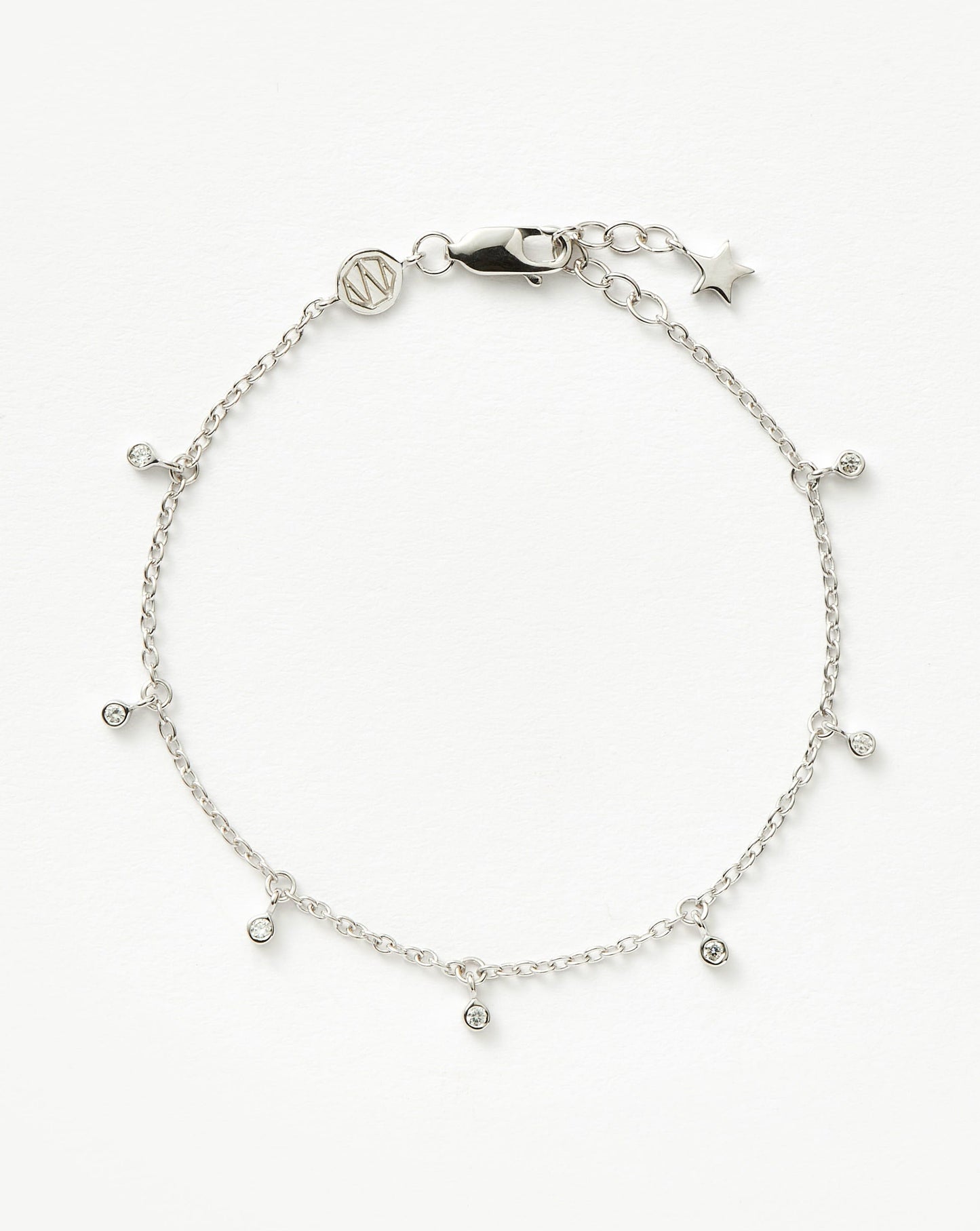 Silver Plated Interstellar Drop Bracelet for Women