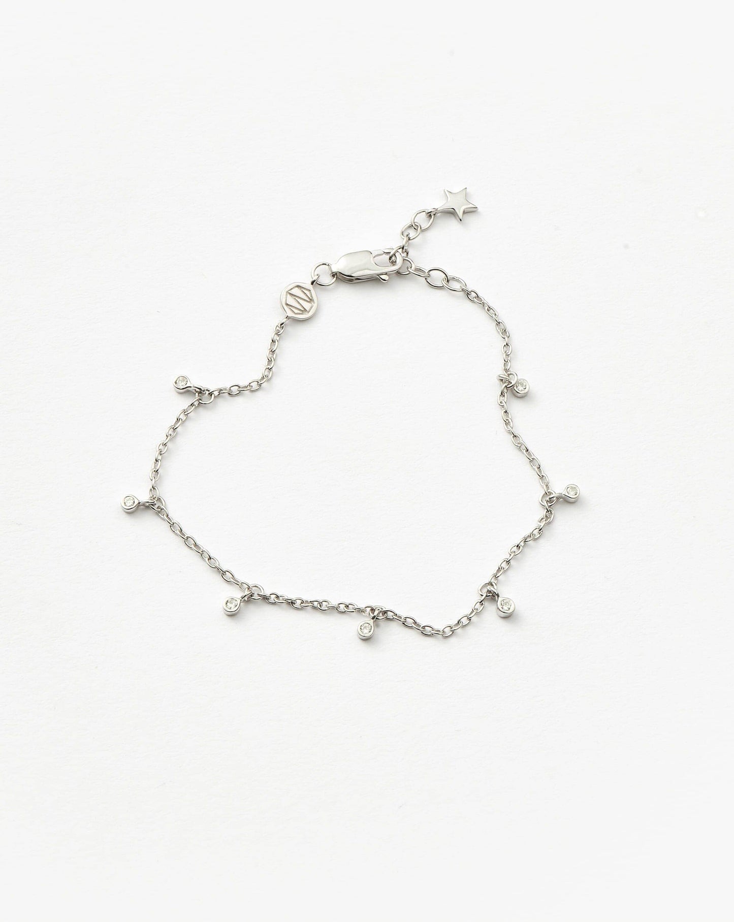 Silver Plated Interstellar Drop Bracelet for Women