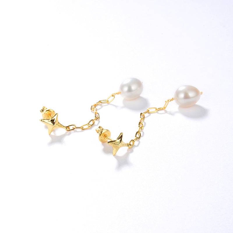 Elegant Long Drop Pearl Earrings for Stylish Look