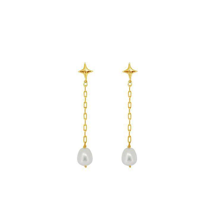 Elegant Long Drop Pearl Earrings for Stylish Look