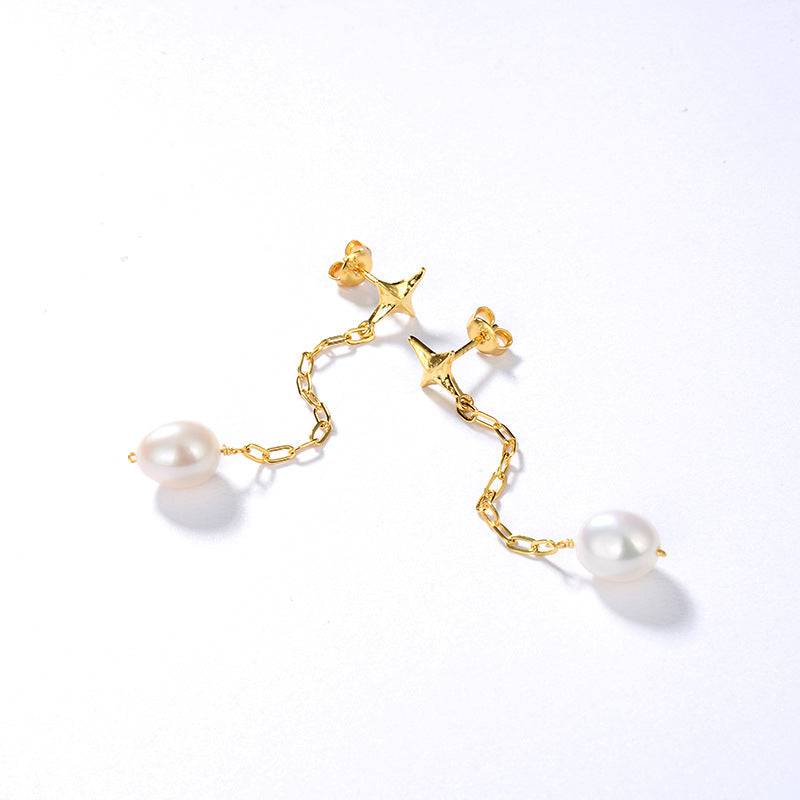 Elegant Long Drop Pearl Earrings for Stylish Look