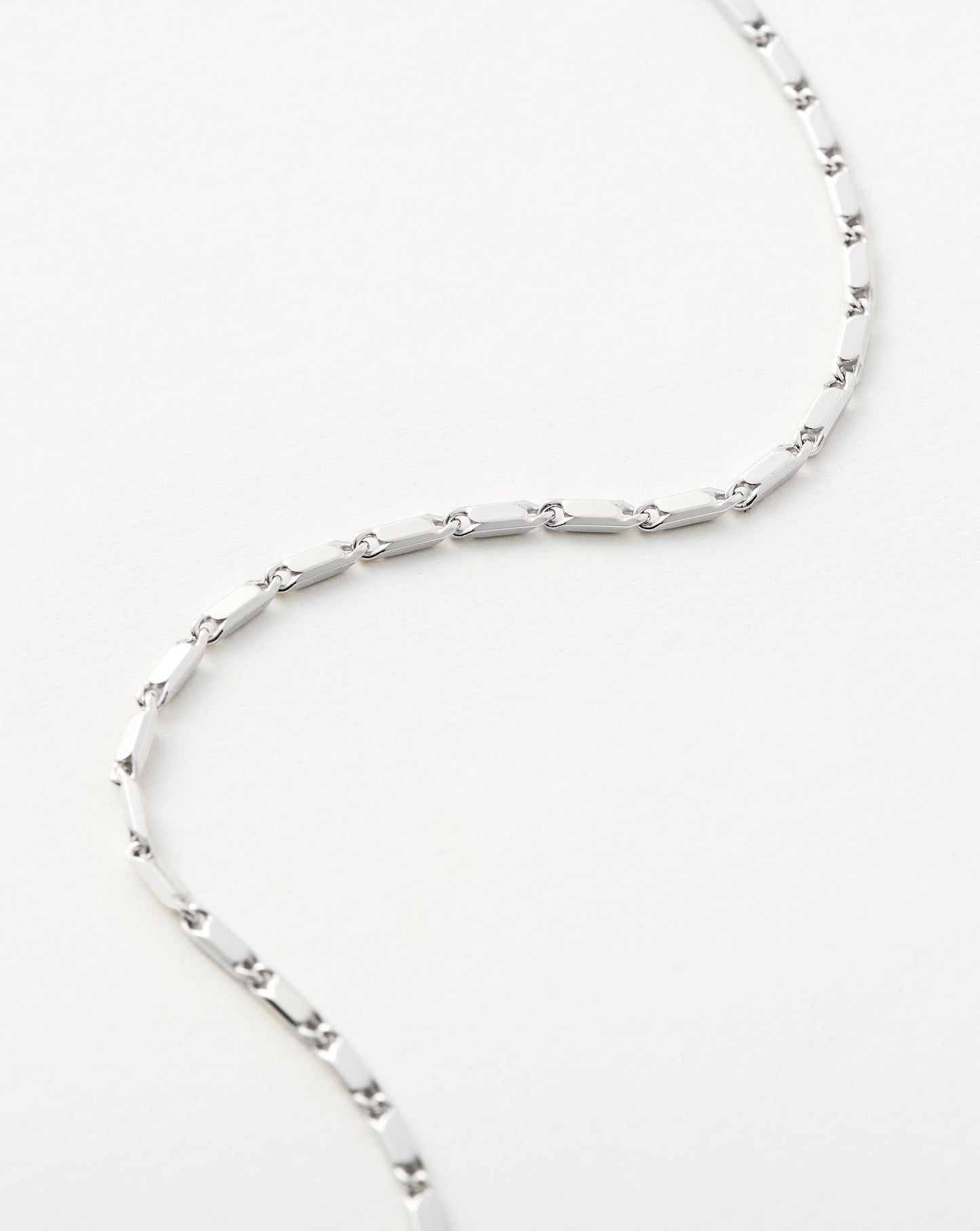 Sterling Silver Horizon Link Chain Bracelet