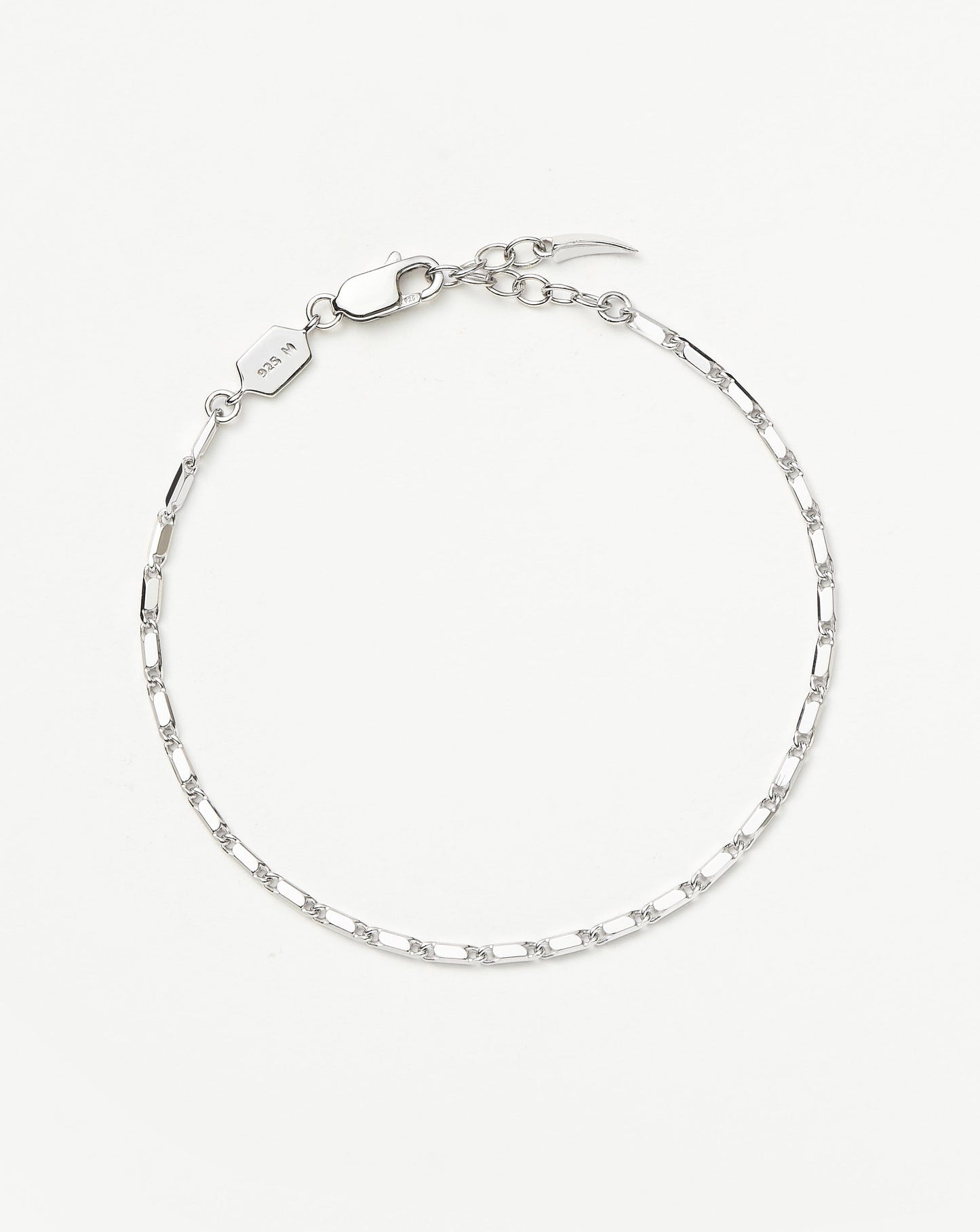 Sterling Silver Horizon Link Chain Bracelet