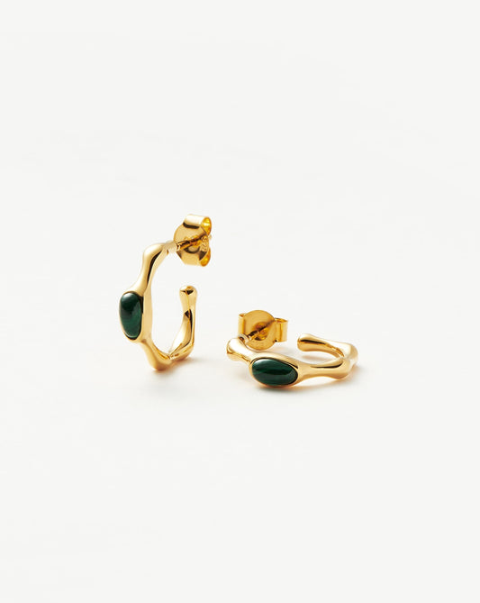 Small Hoop Earrings in 18k Gold Vermeil and Sterling Silver