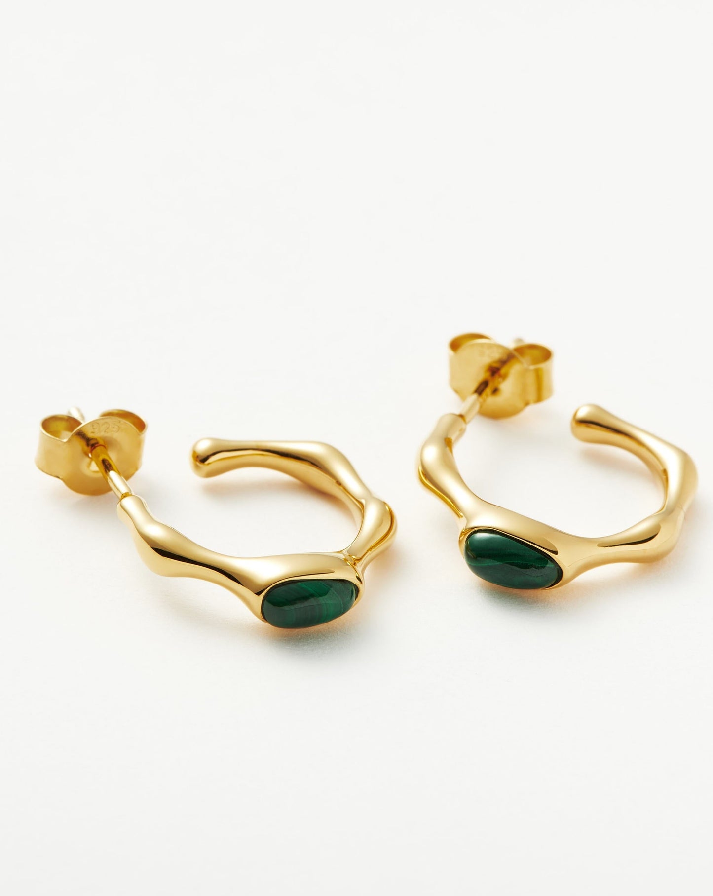 Small Hoop Earrings in 18k Gold Vermeil and Sterling Silver