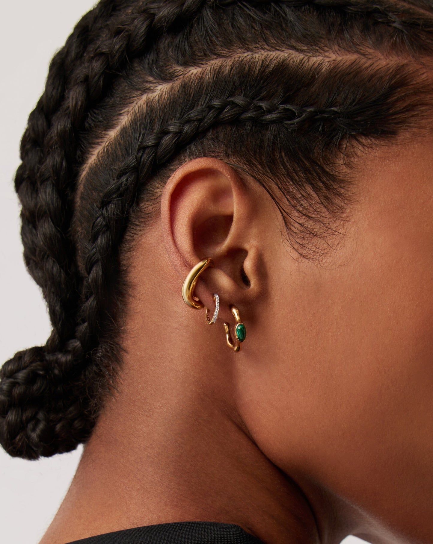 Small Hoop Earrings in 18k Gold Vermeil and Sterling Silver