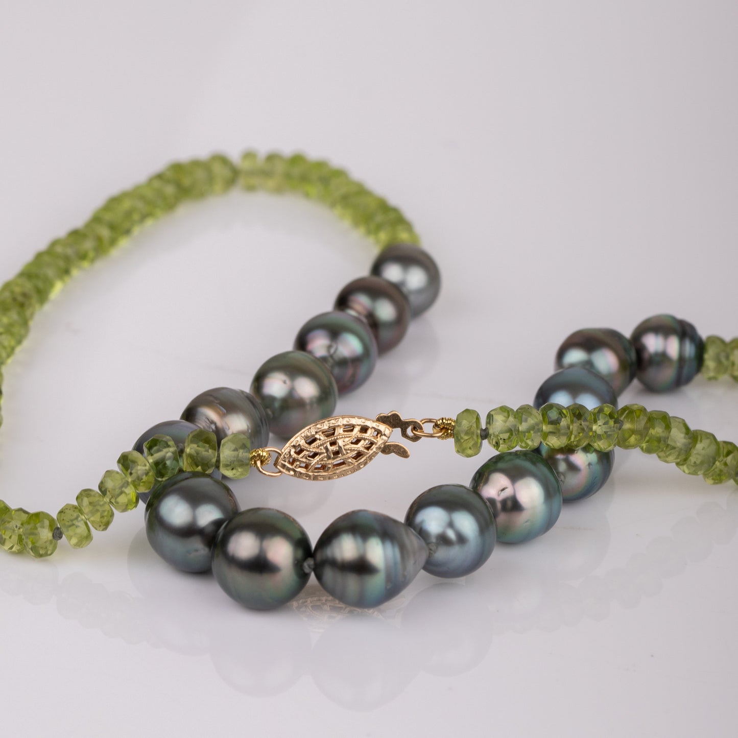 Peridot Tahitian Pearl Necklace