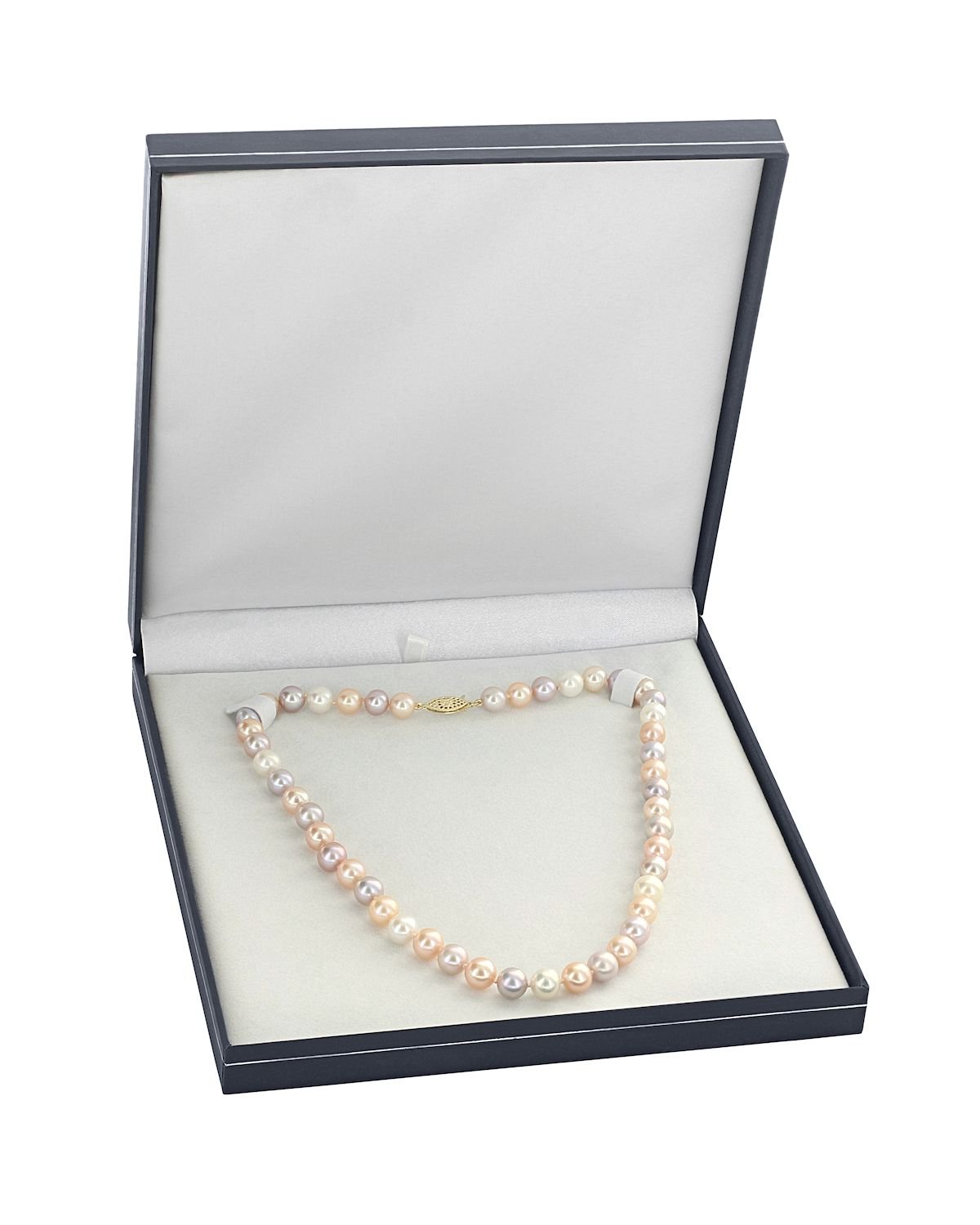 Multicolor Pearl Necklace with 6.5-7.0mm Freshwater Pearls