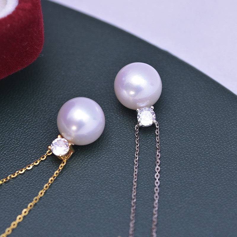 Freshwater Pearl and Sasha Necklace 10-11mm