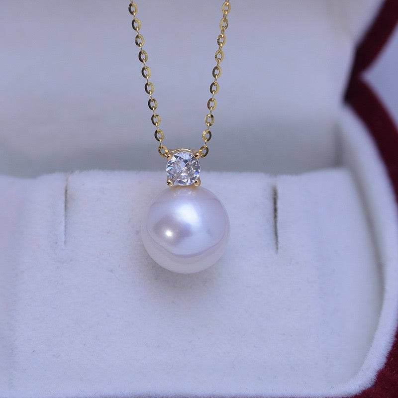 Freshwater Pearl and Sasha Necklace 10-11mm