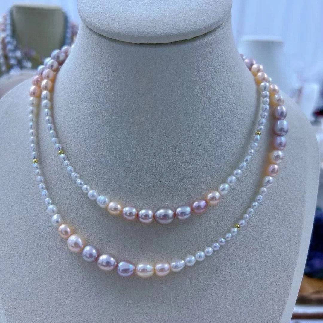 32-inch Freshwater Pearl Beaded Necklace