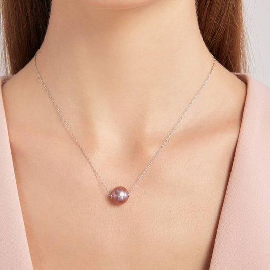 Classic Purple Freshwater Pearl Pendant Necklace