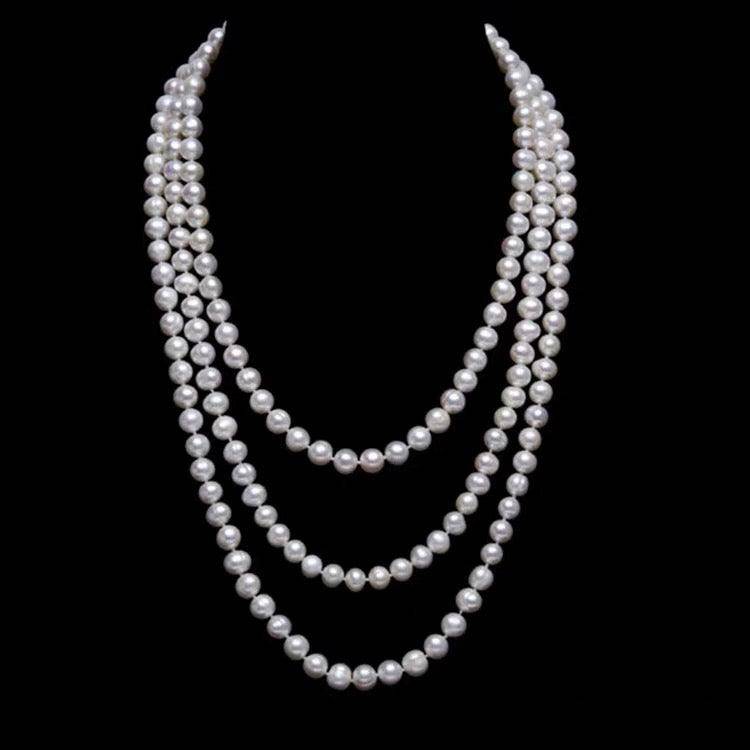 Freshwater Pearl Necklace 68 Inches Long White