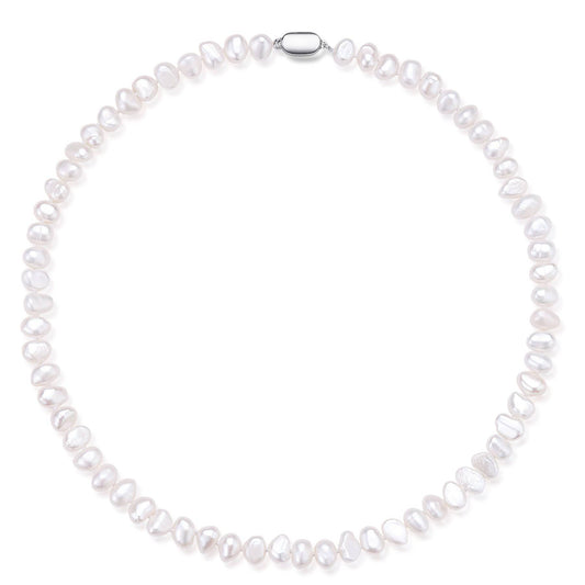 Baroque Pearl Strand Necklace in 8-9mm Size