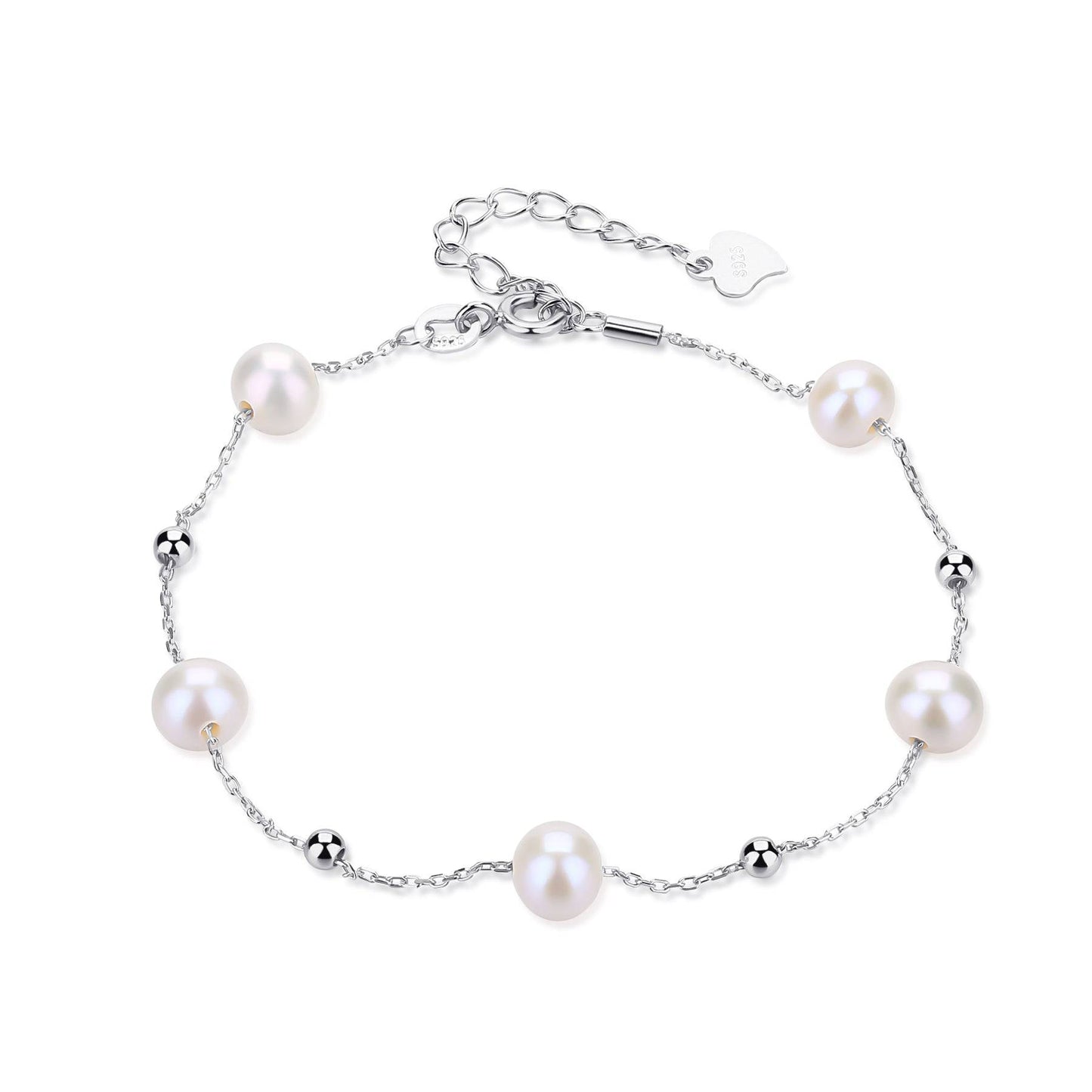 Pearl Necklace and Bracelet Set in Gold Vermeil or Silver