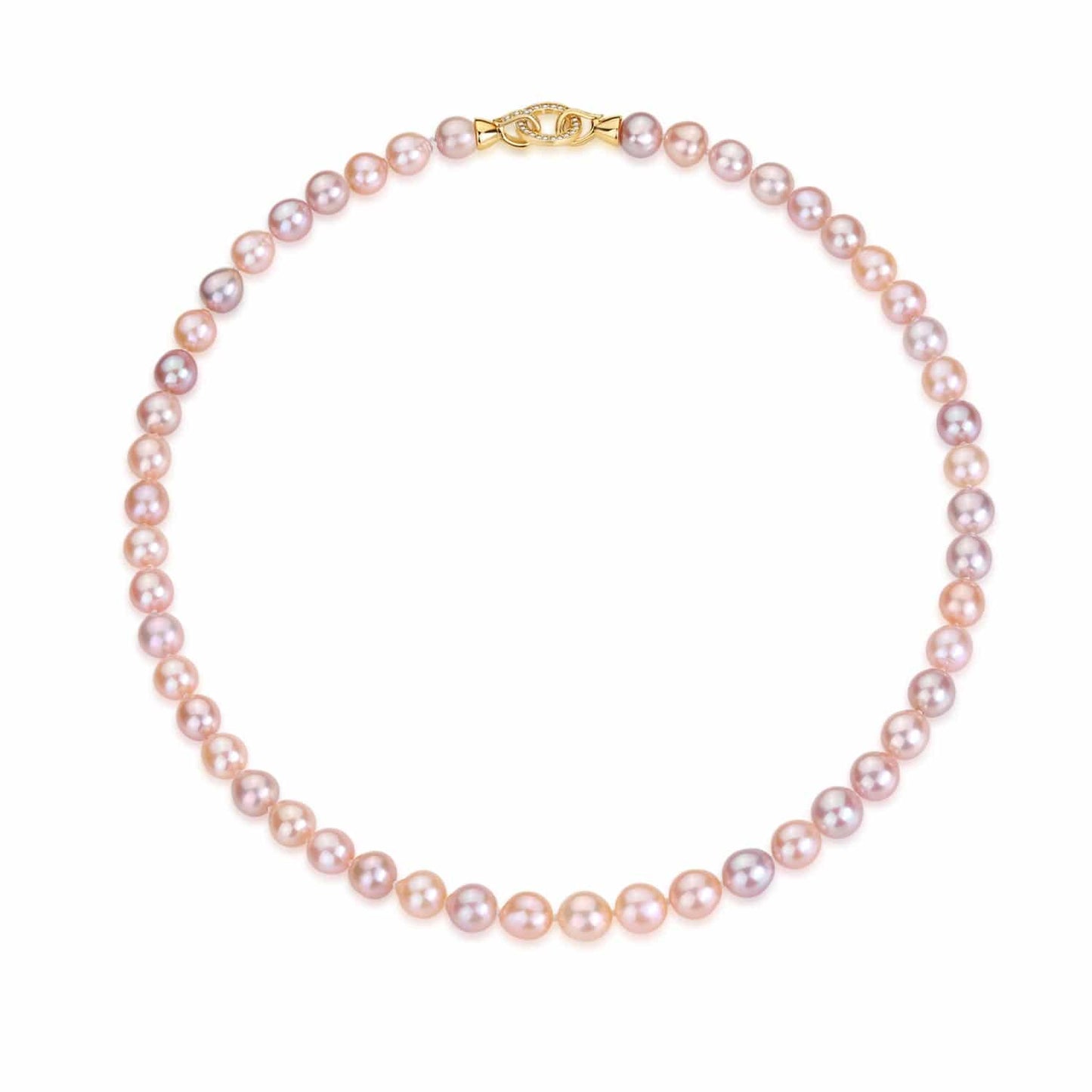 Multicolor AAA Akoya Cultured Pearl Necklace