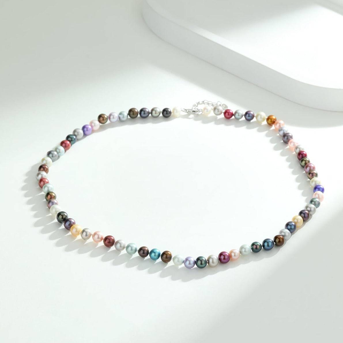 Multicolour Dyed Freshwater Pearl Necklace