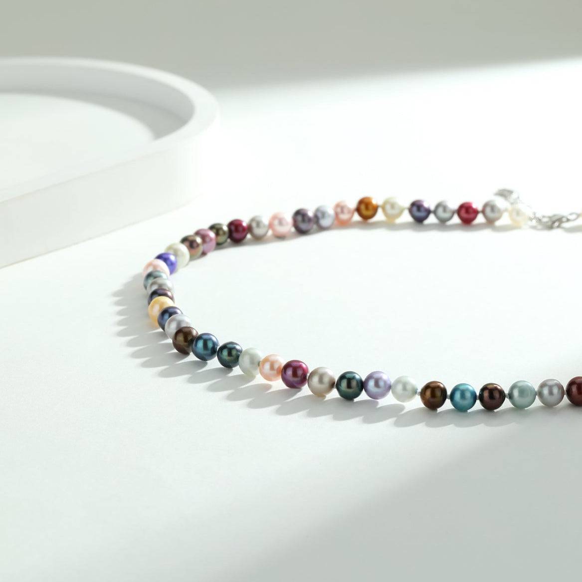 Multicolour Dyed Freshwater Pearl Necklace