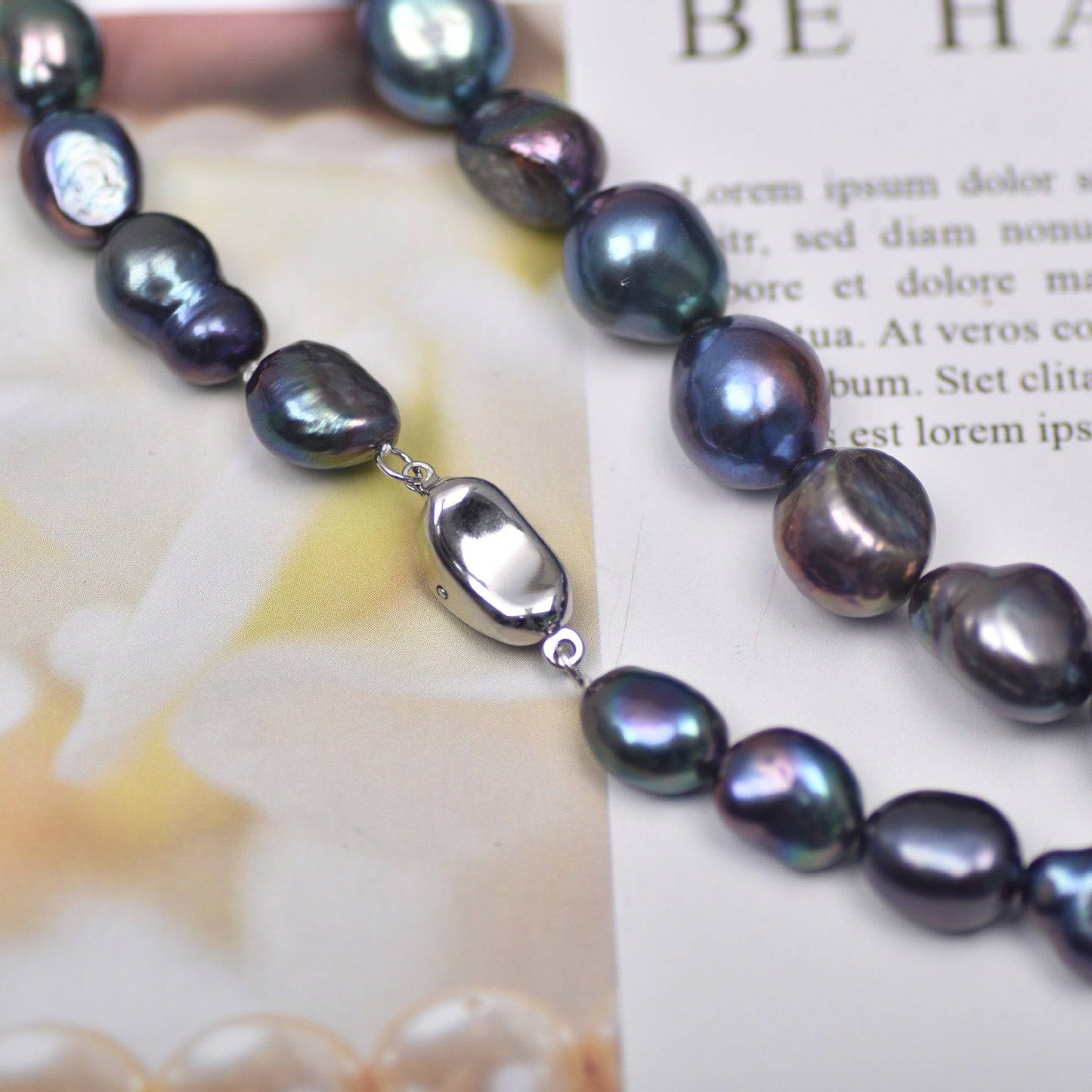 Colorful Baroque Freshwater Dyed Pearl Necklace