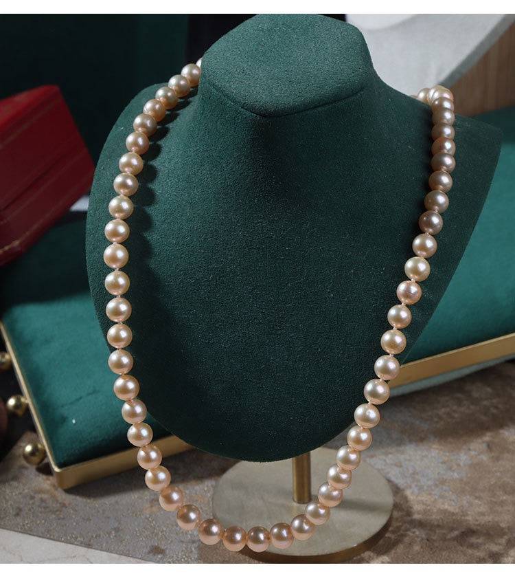 Pink Freshwater Pearl Necklace in 7.5 to 8mm Size