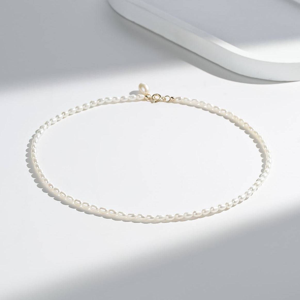 Elegant Rice Pearls Necklace for Stylish Wear