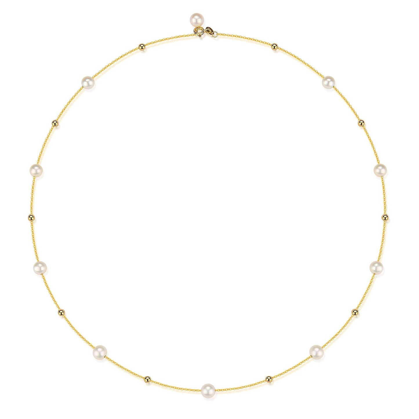 18k Gold Freshwater Pearl Necklace