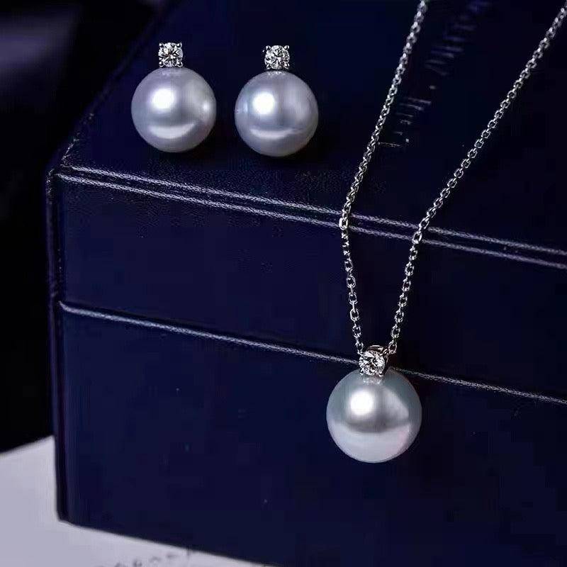 Freshwater Pearl and Sasha Necklace 10-11mm