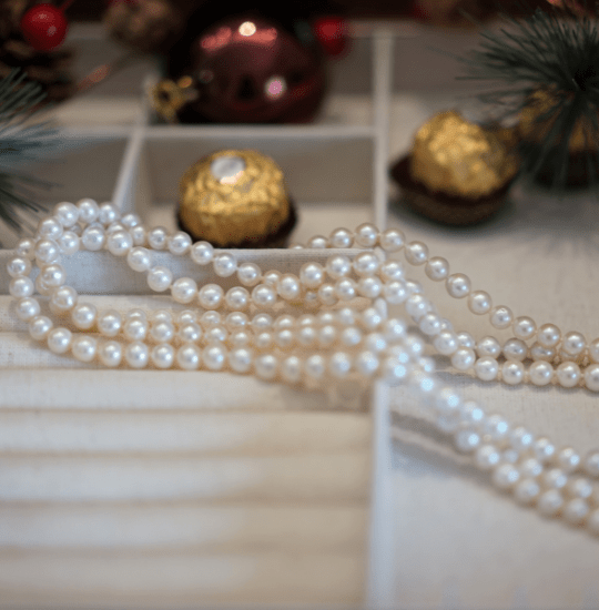 Freshwater Pearl Necklace 68 Inches Long White