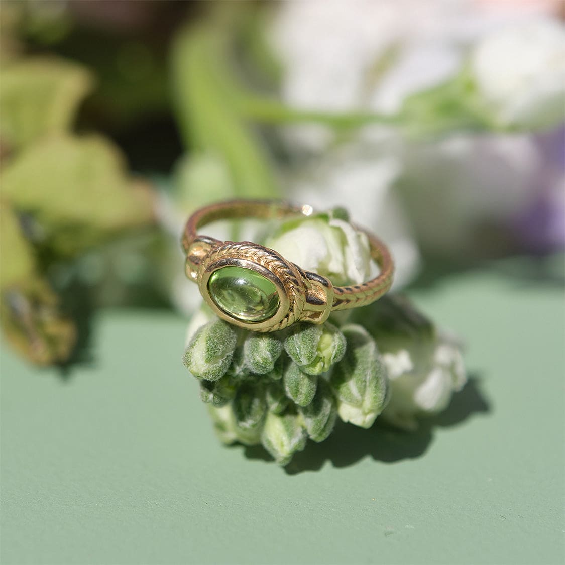 Peridot Ancient Heirloom Style Ring