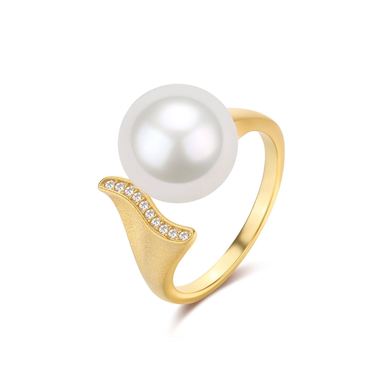 Freshwater Pearl Mermaid Ring in 10-11mm Size