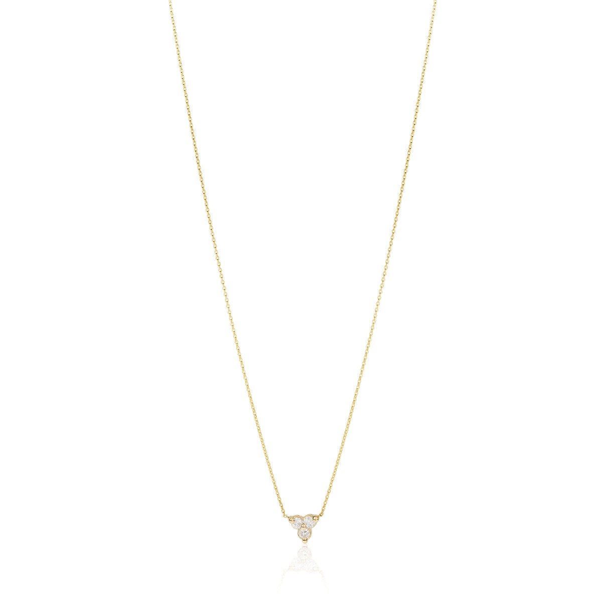 Triad Design Diamond Necklace in Gold